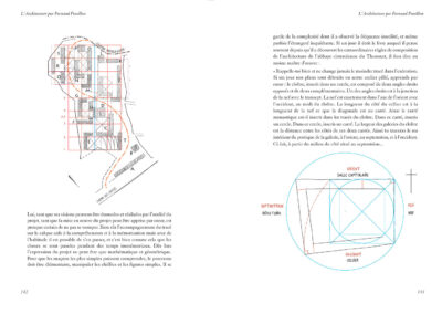 Plan-masse Diar-es-Saâda et abbaye du Thoronet. p. 142-143, L'Architecture par Fernand Pouillon, Catherine Sayen. éd. Transversales