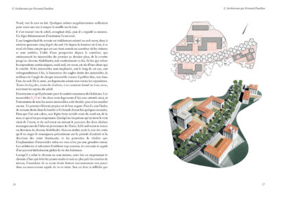 Maquette et plan des Deux-cents-logements à Aix-en-Provence, p. 26-27, L'Architecture par Fernand Pouillon, Catherine Sayen. éd. Transversales