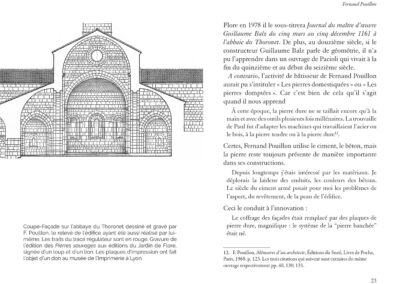 Dessin de l’abbaye du Thoronet par l’architecte Fernand Pouillon, coupe transversale sur l’église.