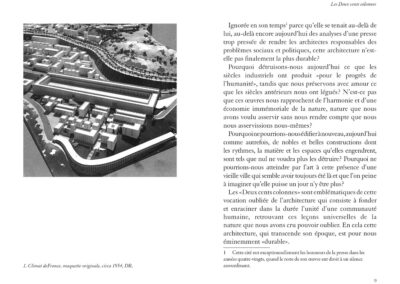 Pages 08-09 du livre « Pouillon, une architecture durable », maquette de la cité Climat de France à Alger.