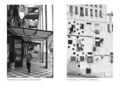 Pages 10-11 du livre « Pouillon, une architecture durable », les Deux-cents-colonnes, Climat de France, Alger.