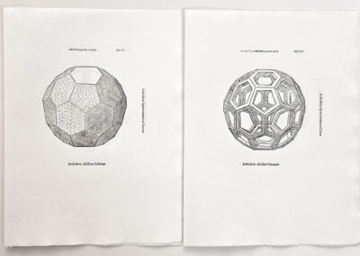 Divina proportione de Luca Pacioli, édition Jardin de Flore. Polyèdre de Léonard de Vinci.