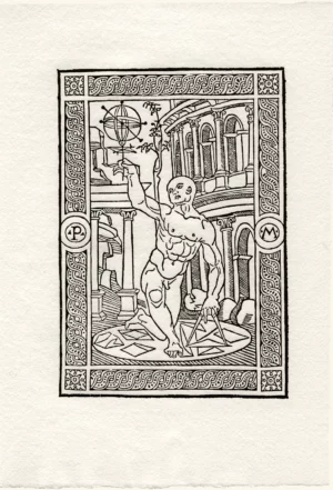Antiquarie Prospetiche Romane, incunable, éditions Jardin de Flore 1979. Frontispice.
