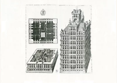 Jacques Perret. Des Fortifications et Artifices. Architecture et Perspective. 1601. Édition Jardin de Flore 1980. Citadelle en perspective.